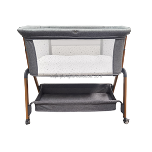 À côté <span class=keywords><strong>de</strong></span> <span class=keywords><strong>moi</strong></span> bébé lit facile pliant Portable berceau 3 en 1 bébé berceau 5 réglable bébé chevet dormeur Portable bébé berceau - Product Image 4