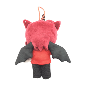 Peluche Personalizzato Ragazza Unicorno Demone OEM ODM, Bambola di Peluche Personalizzata con Personaggio Cartone Animato, Maglietta Pizza e Ali di Pipistrello - Product Image 3