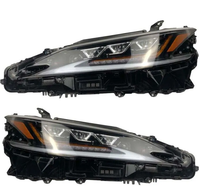 2019-2021 Lexus ES250 ES300H ES350 Ensemble de phares LED complets Ensemble de trois faisceaux Mise à niveau gauche + droite 6000k Couleur Noir
