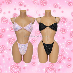 ชุดบอดี้สูทเลื่อมวิบวับ S770 สไตล์เซ็กซี่ แฟชั่นชุดว่ายน้ำบิกินี่สำหรับผู้หญิง ชุดชายหาดสไตล์มินิมอล - Product Image 1