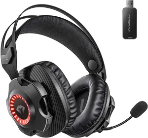 Gratis Verzending 2.4G Usb Draadloze Gamer 7.1 Noise Cancelling Gaming Headset Hoofdtelefoon Met Led Mic Voor Xbox Een PS4 pc
