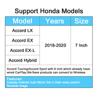 Rhythm Android Mirroring CarPlay decodificador inalámbrico CarPlay adaptador OEM Radio actualización para Honda Accord LX EX 2018-2020 híbrido