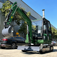 Excavatrice sur chenilles compacte 6 tonnes, 5 tonnes, 4,5 tonnes pour le terrassement et le déplacement de terre, CE EPA EURO 5, usage agricole
