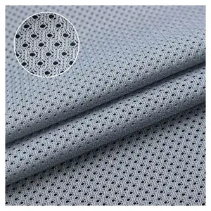 Kaliteli nefes mikro ince delik çözgü örme % 100% Polyester Net örgü kumaş okul çantası