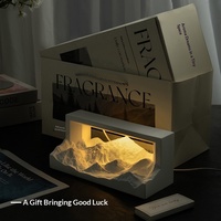 TIGERGOODS Diffuseur de parfum en pierre élégant ambiance montagne, veilleuse, boîte cadeau, ornement créatif, cadeau de pendaison de crémaillère