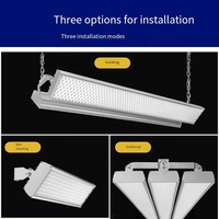 Lampes suspendues linéaires anti-éblouissement super lumineuses de 300 W pour salle de badminton, gymnase, entrepôt industriel, atelier, éclairage de plafond