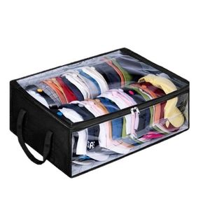 Multi-Purpose <b>Storage</b> Bag for Hats <b>Clothes</b> Quilts Underwear Foldable Visible Dustproof Home Organizer <b>Storage</b> Pouch - Product Image 5