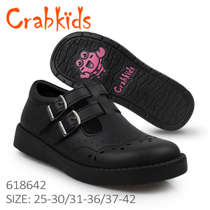 Crabkids 618, Nuevos Zapatos <span class=keywords><strong>de</strong></span> Cuero para Niños, Zapatos Casuales <span class=keywords><strong>de</strong></span> Moda para Niños con Suela <span class=keywords><strong>de</strong></span> EVA Antideslizante y Resistente al Desgaste - Product Image 1