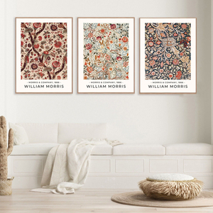 Juego de 3 Láminas Decorativas de Lona con Estampado Floral de <span class=keywords><strong>William</strong></span> Morris, Diseño Clásico Vintage, sin Marco, para Decoración del Hogar y Hoteles - Product Image 5