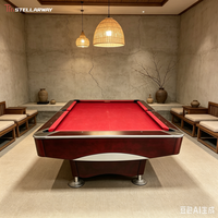 Table de billard américaine Stellarway de 7 pieds, design moderne, coussin en caoutchouc, tissu KADLUN, pour usage domestique, salle de jeux, intérieur, adulte, vente chaude