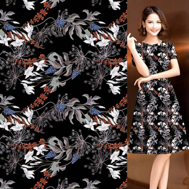 Têxtil poli macio crepe chiffon impresso digital s190195 material de vestuário camisa das mulheres tela do vestuário