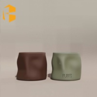 FUBEI LIVING Hochwertiges Minimalistisches Organisches Keramik-Kerzenglas |   Eleganter Kerzenhalter für die Heimdekoration
