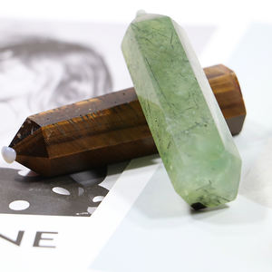 Bijoux de mode de bien-être obsidienne noire Double Point cadeau cristal de guérison énergie Positive santé méditation porte-bonheur - Product Image 3