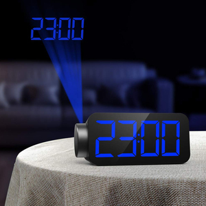 LED 180 grados para proyector alarma reloj <span class=keywords><strong>de</strong></span> escritorio <span class=keywords><strong>de</strong></span> proyección FM Radio reloj <span class=keywords><strong>de</strong></span> mesa con cargador USB puerto - Product Image 6
