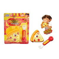 Série de jouets d'alimentation en plastique pour jeu d'imitation : Pizza et collations de simulation pour enfants, pour jeu de rôle en cuisine