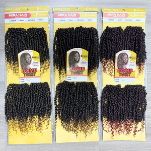 Fornitori Dropshipping: Extension per Capelli Sintetici <span class=keywords><strong>Afro</strong></span> Kinky Pre-attorcigliati 4X, 14 Pollici, Stile Passion Twist a Spirale, in Bulk - Product Image 4