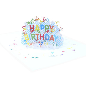 Carte de vœux 3D pop-up Joyeux Anniversaire, Cadeaux pour Carte de Vœux <span class=keywords><strong>d</strong></span>'Anniversaire pour le Bureau, Cartes de Vœux Génériques avec Enveloppes - Product Image 5