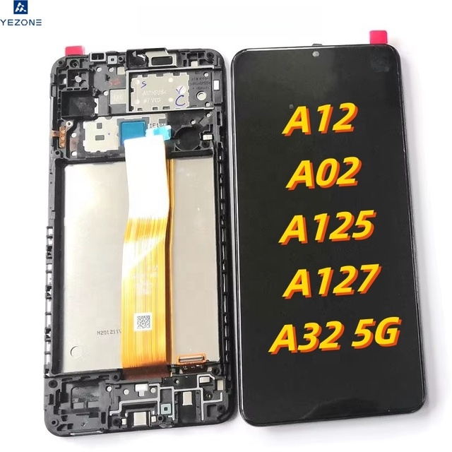 Pantalla for Samsung A12 Lcd Service Pack Ecran for Samsung A12 A02 A125 A125F A125U A127 A32 5G Display for Samsung A12 Screen