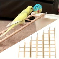 Échelle en bois de pin naturel pour perroquets, sans laque, écologique, jouet suspendu pour oiseaux, cage à oiseaux, fournitures pour animaux de compagnie, vente en gros