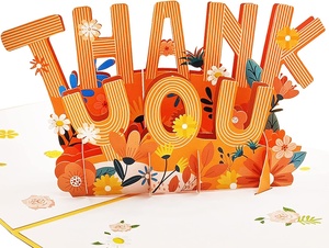 <span class=keywords><strong>Carte</strong></span> pop-up 3D de remerciement prête à être expédiée pour Thanksgiving et la Fête des Mères - Product Image 4