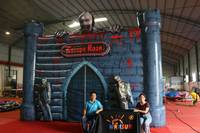 WINSUN Personnalisé Gonflable Halloween Escape Room Jeu Interactif Location Commerciale Équipement Extérieur