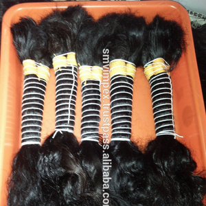 Paquets de cheveux crus d'Inde vendeur unique cheveux humains naturels vierges non traités Remy à double étirage cheveux crus en vrac - Product Image 5