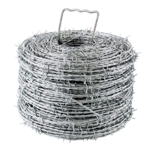 รั้ว<span class=keywords><strong>ลวดหนาม</strong></span>ชุบสังกะสีขนาด 275 ม. 500 ม. <span class=keywords><strong>เบอร์</strong></span> <span class=keywords><strong>15</strong></span> พร้อมระบบป้องกันสำหรับงานก่อสร้าง จัดจำหน่ายโดยตรงจากโรงงาน - Product Image 1