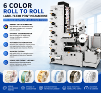 ZBRY-650 Nouvelle machine d'impression flexographique rouleau-à-rouleau 6 couleurs avec structure empilable, UV en option et alignement automatique