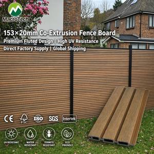 Panel de Cerca Compuesta de WPC para Jardín Exterior, Fácil de Instalar, con Privacidad Duradera, Impermeable, Resistente a los Rayos UV, Hueco y Acanalado - Product Image 1