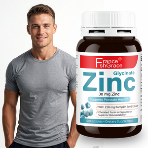 Nutraceutical Shecome Zinc <b>Supplement</b> Manufacturer with Pumpkin Seed for Prostate Health Support 120 Zinc Glycinate Capsules - Product Image 1
