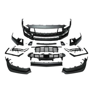 Nuevo Kit <span class=keywords><strong>de</strong></span> Parachoques Delantero Estilo Dark Horse con Luces LED y Rejilla para Mustang 2024-2025, Material PP Negro Sin Pintar - Product Image 2