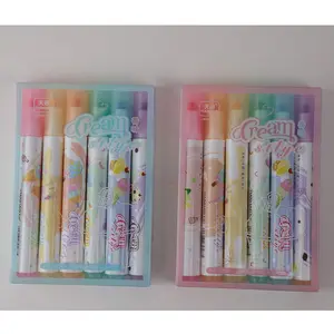 Thơm Highlighter Pen Set Văn Phòng Phẩm Vẽ Highlighter Set Highlighter Bút Văn Phòng & Trường Đánh Dấu Bình Thường