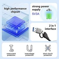 Base de Conexión USB SYONG, Hub Tipo C, Adaptador de Carga Divisor, Adaptador de Corriente de 7 Puertos para Accesorios de PC y Portátiles