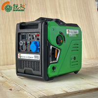 Générateur à onduleur pas cher Démarrage à distance 5kW Double carburant Essence et GPL 220V 50Hz Prise UK/American