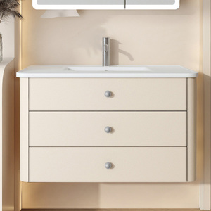 Nouveau design, <span class=keywords><strong>meuble</strong></span>-lavabo <span class=keywords><strong>de</strong></span> <span class=keywords><strong>salle</strong></span> <span class=keywords><strong>de</strong></span> <span class=keywords><strong>bain</strong></span> en contreplaqué étanche, petit, avec vasque à poser et miroir, <span class=keywords><strong>de</strong></span> haute qualité - Product Image 4