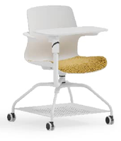 Chaise de direction moderne pliable avec tablette d'écriture pour salles de conférence et formations scolaires