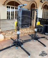 Torre elevadora de altavoces para altavoces Line Array, soporte de elevación de alta resistencia con manivela para altavoces tipo truss