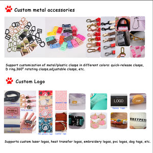 OKEYPETS Hundeleine mit individuellem Muster, Mehrzweck-Gurtband, weiches, verstellbares Zubehör, freihändige Hundeleine - Product Image 5