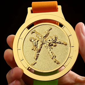 Médailles <span class=keywords><strong>de</strong></span> sport personnalisées en alliage <span class=keywords><strong>de</strong></span> zinc 3D avec logo/<span class=keywords><strong>texte</strong></span>/design personnalisé pour le basketball, le football, le soccer, souvenir avec ruban - Product Image 5