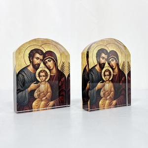 Prensapapeles de Cristal K9 con Arco, Impresión UV, Icono Religioso de la Virgen María Ortodoxa, Regalo Religioso para Iglesia, Recuerdo - Product Image 5