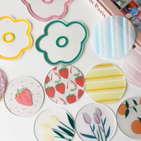 Dessous de verre colorés en acrylique pour table