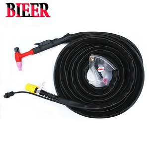 Bid TIG Welding Torch 4M-20M Length Angled Head Reinforced Silicone Hose For Welding - Product Image 1