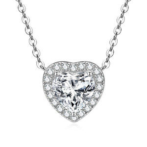 Nuova Collana con Ciondolo a Cuore in Zircone, Elegante e alla Moda, per San Valentino, Catena a V per Donna - Product Image 2