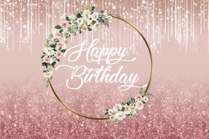 Oro Rosa Feliz 18 cumpleaños telón de fondo decoración globo Rosa diamante 18 años fiesta fotografía Fondo Sweet18 <span class=keywords><strong>Banner</strong></span> - Product Image 3