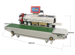 เครื่องซีลถุงฟอยล์อะลูมิเนียมแบบต่อเนื่อง เครื่องซีลถุงพลาสติกใส่อาหาร ถุงชา เครื่องซีลและพิมพ์วันที่อัตโนมัติ - Product Image 4