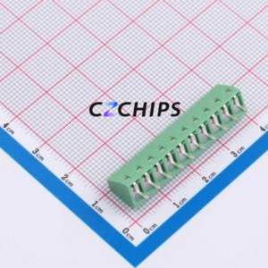 1727094 <b>Screw</b> Terminal <b>Block</b> Through hole Component (THT),P=3.81mm Connector 3.81mm Green Through Hole 10P - Product Image 2