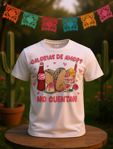 Maglietta Calories Of Love da donna, t-shirt casual a maniche corte con scollo rotondo e stampa creativa per la primavera estate, 100% cotone jersey - Product Image 2