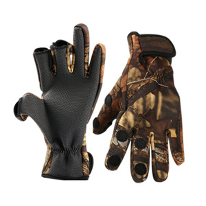Breathe Non-Slip Fishing Gloves Show Three Fingers Comfortable Outdoor Sports Gloves For Bicycle Cycling Fishing(M/L/XL)