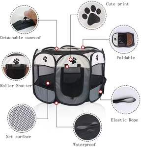 Box portatile pieghevole per animali domestici + borsa per il trasporto + ciotola da viaggio disponibile per animali domestici - Product Image 3