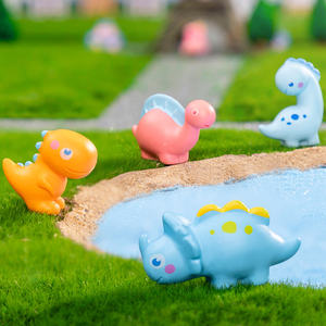 Miniaturas de Dinosaurios de Resina para Decoración de Paisajes, Adornos de Animales Pequeños y Lindos, Accesorios para Manualidades - Product Image 2